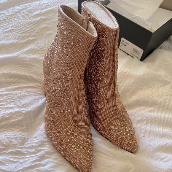 NEW Betsy Johnson Rhinestone Cady Boots - Picture 6 of 9